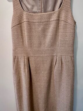 Banana Republic Sleeveless Sheath Dress in Neutral Beige